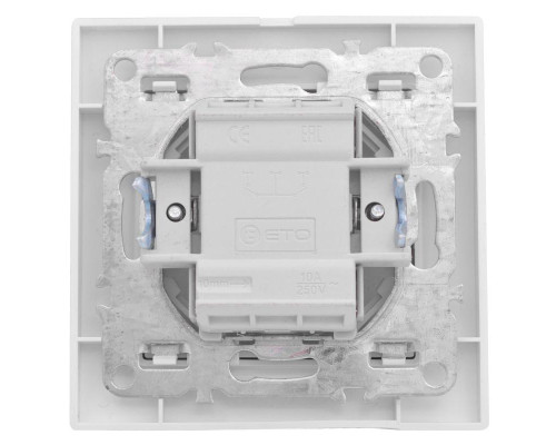 Выключатель 1-кл. СП Минск 10А IP20 бел. Basic EKF ERV10-021-10