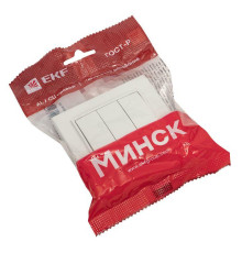 Выключатель 3-кл. СП Минск 10А IP20 бел. Basic EKF ERV10-024-10