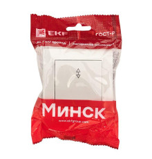 Переключатель проходной 1-кл. СП Минск 10А IP20 бел. Basic EKF ERV10-025-10