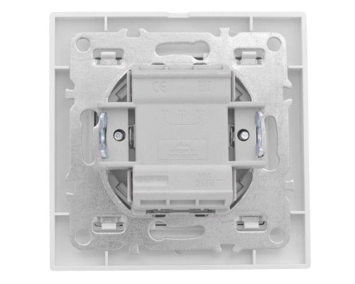 Выключатель 1-кл. СП Минск 10А IP20 с индикатором бел. Basic EKF ERV10-121-10