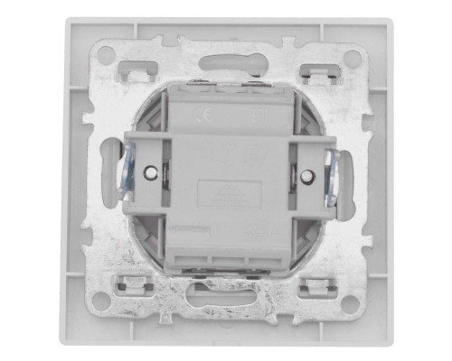 Выключатель 2-кл. СП Минск 10А IP20 с индикатором бел. Basic EKF ERV10-123-10