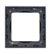 Рамка 1-м Стокгольм металл. черн. PROxima EKF EZM-G-302-10
