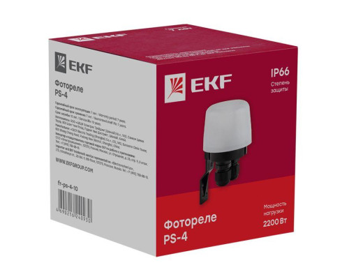 Фотореле PS-4 10А 2200Вт IP66 PROxima EKF fr-ps-4-10