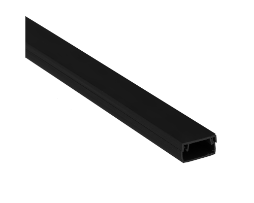 Кабель-канал 12х12 L2000 пластик Plast черн. EKF kk-12-12b