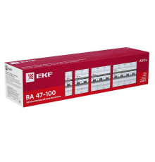 Выключатель автоматический модульный 1п C 20А 10кА ВА 47-100 PROxima EKF mcb47100-1-20C-pro