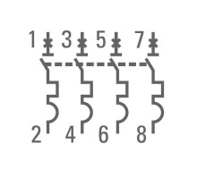 Выключатель автоматический модульный 4п C 50А 4.5кА ВА 47-63 PROxima EKF mcb4763-4-50C-pro
