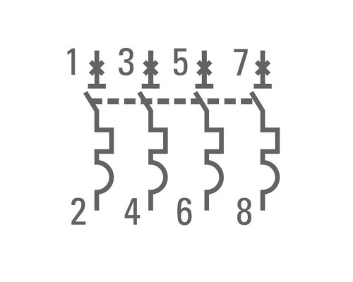 Выключатель автоматический модульный 4п C 50А 4.5кА ВА 47-63 PROxima EKF mcb4763-4-50C-pro