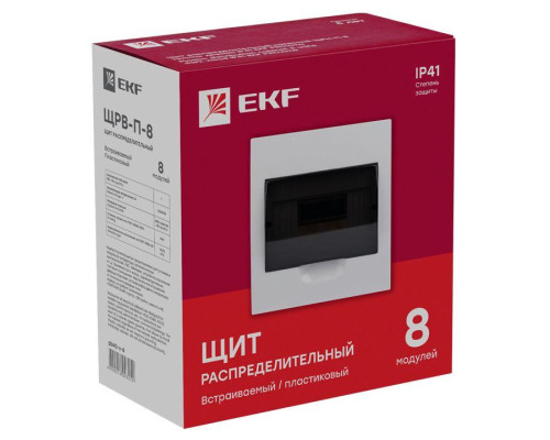 Щит распред. ЩРВ-П-8 IP40 EKF pb40-v-8