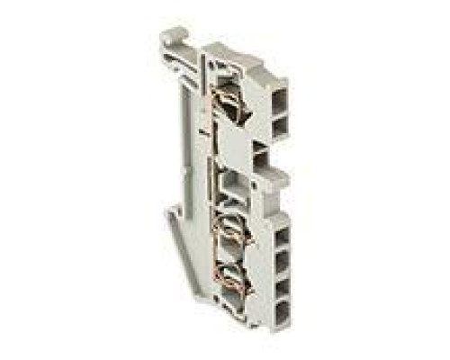 Колодка клеммная JXB-ST-2.5 31А 3 вывода пружинная сер. PROxima EKF plc-jxb-st-2.5-3