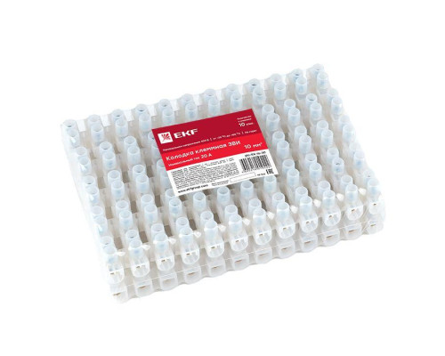 Колодка клеммная полистирол 16мм 30А EKF plc-KK-16-30