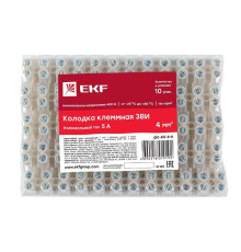 Колодка клеммная полистирол 6мм 6А EKF plc-KK-6-6