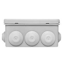 Коробка распаячная КМР-030-014 наружная с крышкой 100х100х55 АБС 8 мембранных вводов IP54 EKF plc-kmr-030-014