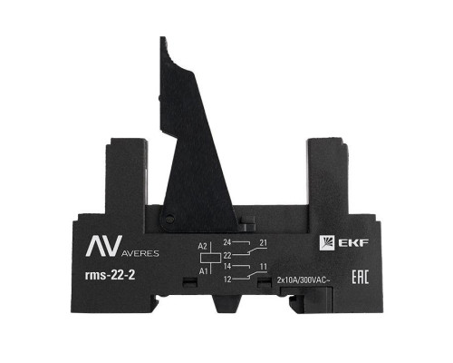 Разъем для реле РM slim 22/2 AVERES EKF rms-22-2