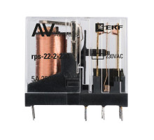 Реле промежуточное РП slim 22/2 5А 230В AC AVERES EKF rps-22-2-230