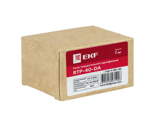 Реле твердотельное однофазное RTP-40-DA PROxima EKF rtp-1-40-da