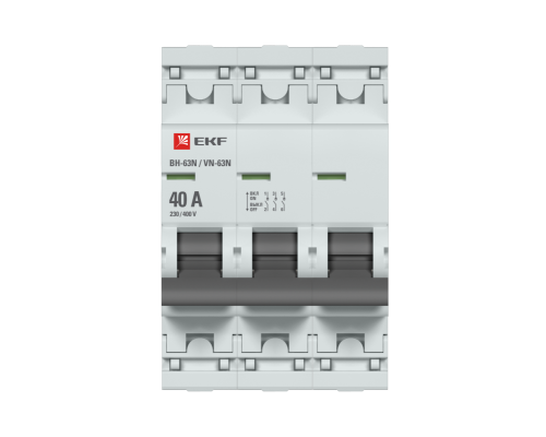 Выключатель нагрузки 3п 40А ВН-63N PROxima EKF S63340
