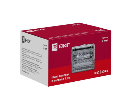 Шина нулевая в корпусе 4х7 EKF sn0-4x7
