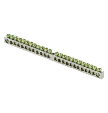 Шина PEN "ноль-земля" 6х9 24 отверст. цинк крепеж по центру PROxima EKF sn1-63-24