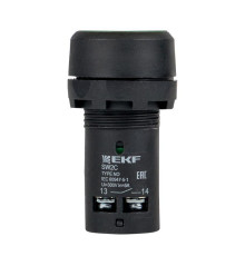 Кнопка SW2C-11 с фиксацией зел. NO+NC PROxima EKF sw2c-11f-g
