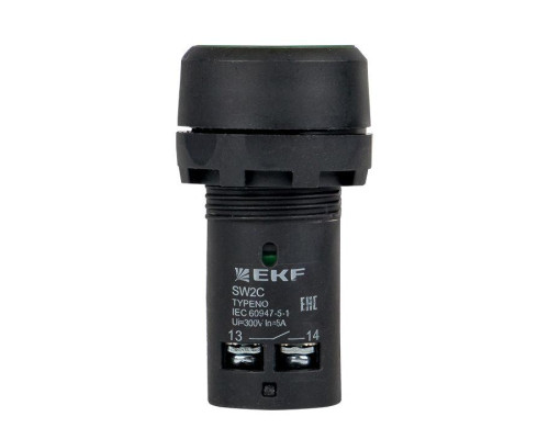 Кнопка SW2C-11 возвратная зел. NO+NC EKF sw2c-11s-g