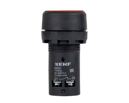 Кнопка SW2C-11 возвратная кр. NO+NC EKF sw2c-11s-r