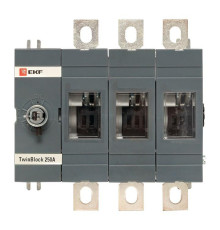 Рубильник 3п 250А без рукоятки управления TwinBlock PROxima EKF tb-s-250-3p