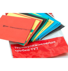 Набор трубок термоусадочных ТУТ нг тонкостен. 50/25 (7 цветов по 3шт 100мм) EKF tut-n-50