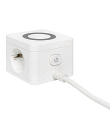 Удлинитель "Куб" 2 гнезда 3USB 2.4А+зарядное устройство 1.3 метра 1кв.мм EKF UBA-CUB-3-WC