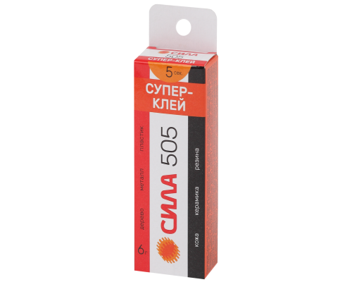 Супер-клей 6г 505-6 пластик (туба в кор.) СИЛА Б0033120
