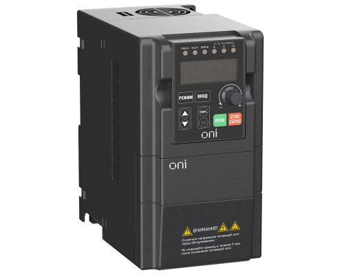 Преобразователь частоты A150 220В 1ф 0.75кВт 5А встроенный торм. модуль ONI A150-21-075HT