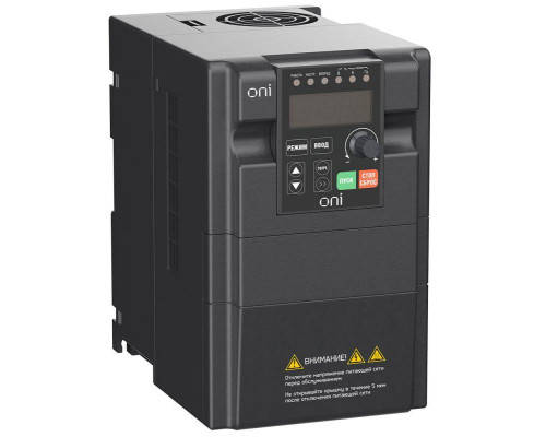 Преобразователь частоты A150 220В 1ф 1.5кВт 7А встроенный торм. модуль ONI A150-21-15NT