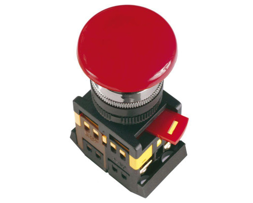 Кнопка "Грибок" AEAL-22 d22мм 1з+1р 240В с фиксацией красн. IEK BBG60-AEAL-K04