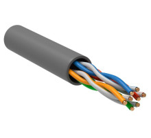 Кабель витая пара U/UTP кат.5E 4х2х24AWG solid CCA PVC сер. (м) GENERICA BC1-C5E04-111-100-G