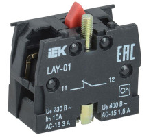 Блок контактный 1р для LAY5 IEK BDK11