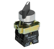 Переключатель LAY5-BJ33 на 3 полож. черн. I-O-II дл. ручка IEK BSW70-BJ-3-K02