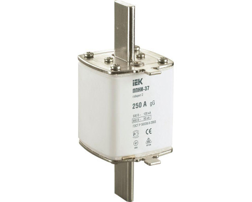Вставка плавкая ППНИ-37 250А габарит 2 IEK DPP40-250