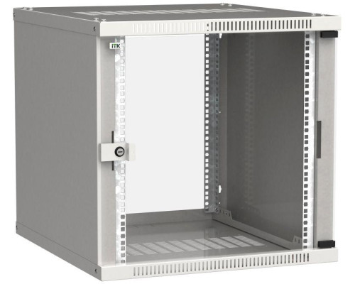 Шкаф LINEA WE 12U 600х600мм дверь стекло сер. ITK LWE3-12U66-GF