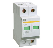 Ограничитель перенапряжения ОПС1-C 2P IEK MOP20-2-C