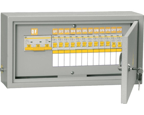 Щит ОЩВ-3-63-12-0 (ВВ63А 12х16А) IP31 IEK MSM10-3N-12-31