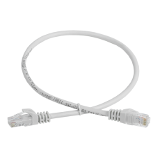 Патч-корд UTP кат.5e 0.5м сер. GENERICA PC01-C5EU-05M-G