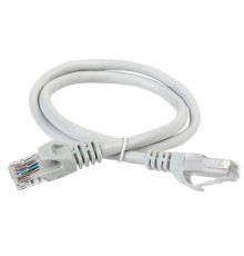 Патч-корд UTP кат.5e 1м сер. ITK PC01-C5EU-1M