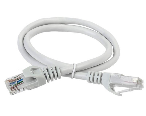 Патч-корд UTP кат.5e 1м сер. ITK PC01-C5EU-1M