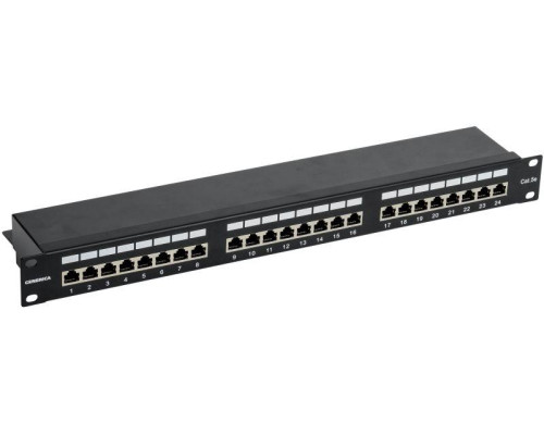 Патч-панель 1U кат.5е FTP 24 порта (Krone) GENERICA PP24-1UC5EF-K05-G