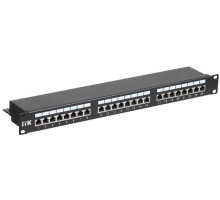 Патч-панель 1U кат.5е STP 24 порта (IDC Dual) ITK PP24-1UC5ES-D05