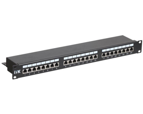 Патч-панель 1U кат.5е STP 24 порта (IDC Dual) ITK PP24-1UC5ES-D05