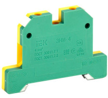 Зажим наборный ЗНИ-4PEN 4кв.мм (JXB-земля) IEK YZN20-004-K52