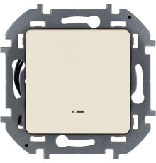 Механизм переключателя 1-кл. Inspiria 10А IP20 250В 10AX с подсветкой / индикацией сл. кость Leg 673661
