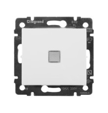 Выключатель 1-кл. СП Valena 10А IP31 250В с зел. индикацией механизм бел. Leg 774410
