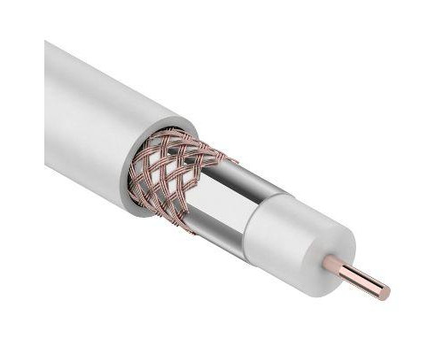 Кабель RG-6U+Cu 48проц. 75Ом бел. (м) PROCONNECT 01-2206