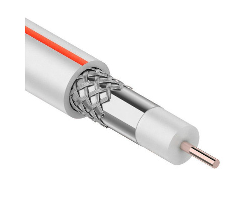 Кабель SAT 50M+Cu/Al/Cu 48х0.12 75 Ом бухта Б (Red Line) (м) PROCONNECT 01-2401-6